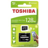 도시바 128GB microSDXC카드 SD어뎁터 THN-M203K1280