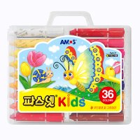 NEW 아모스 파스넷 KIDS 크레파스 36색