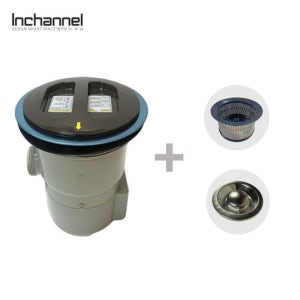 인채널 코스모 싱크대 자동탈수배수기 음식물탈수기 배수구 음식물처리기 고급형 ICM-031