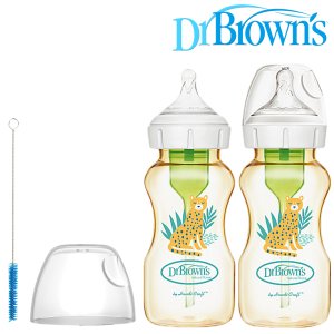 forBaby 닥터브라운 / PPSU 젖병 와이드넥 270ml 트윈팩, 2단계 젖꼭지포함