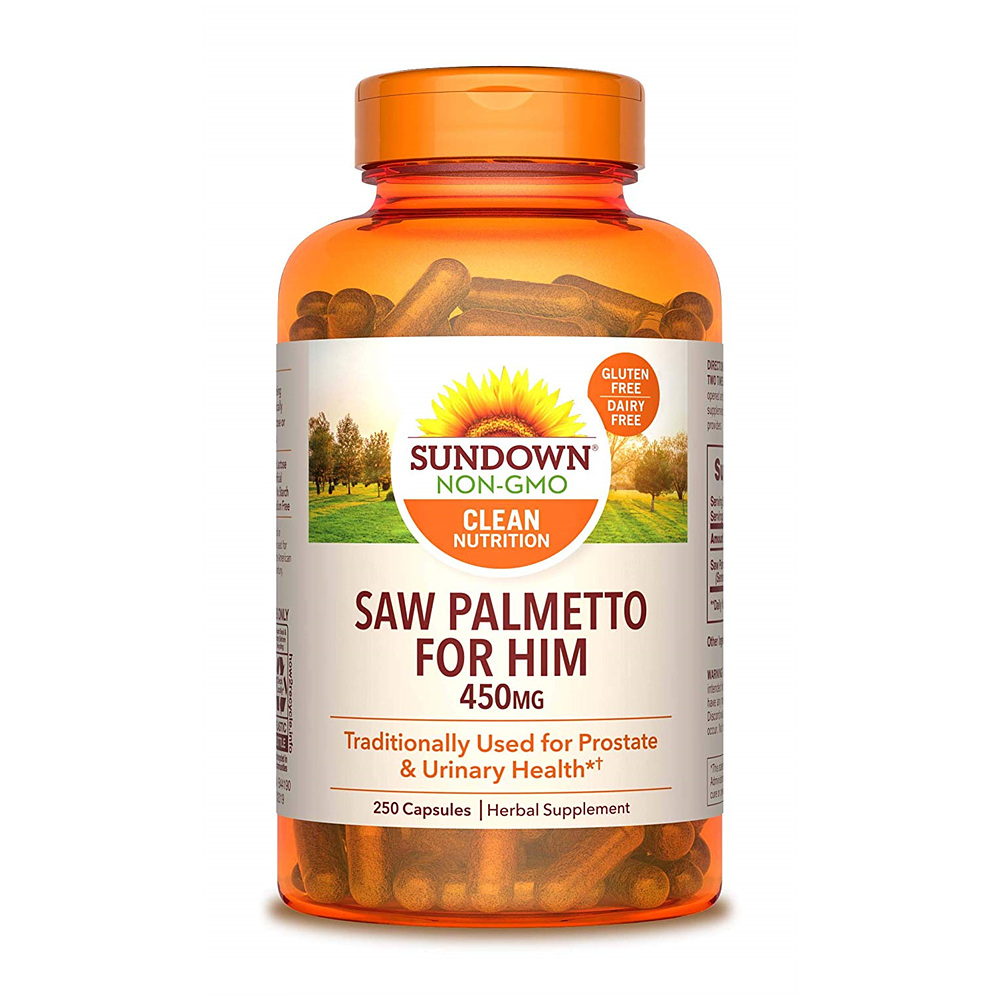 Sundown 썬다운 <b>쏘팔메토 포 힘 450mg</b> 250캡슐 Saw Palmetto for Him