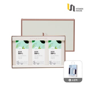 비타민하우스 포프리 웰플러스 씹어먹는 츄어블 멀티 종합비타민 3박스(6개월분) 선물세트+쇼핑백 1장