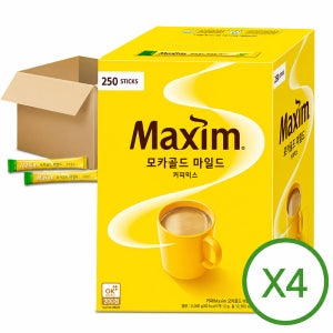 모카골드 마일드 커피믹스 250T 4개 총1000T 일반