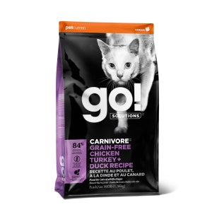 고 GO! 카니보 치킨&칠면조&오리 캣 1.36kg+사료샘플 400g