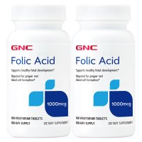 GNC 엽산 1000 mcg 100정 x 2개 (총2개)