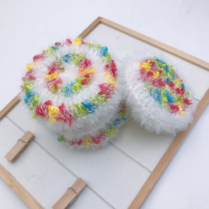 알록달록 봄마중 수세미 뜨기 코바늘 뜨개질 DIY(총 10개분) 동영상 도안 포함