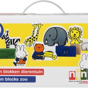 미피 - 원목 블록 30pcs (동물원) / Miffy toy