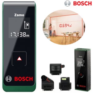 BOSCH 다용도 측정기(어댑터3종포함) ZAMO3 (20m) 레이저거리측정기 라인레이저 면적 길이 거리 곡선 디지털줄자