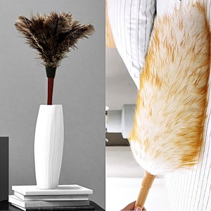 청소용품 가정용 업소용 정전기 극세사 먼지털이 천연 양모먼지털이(소1개)