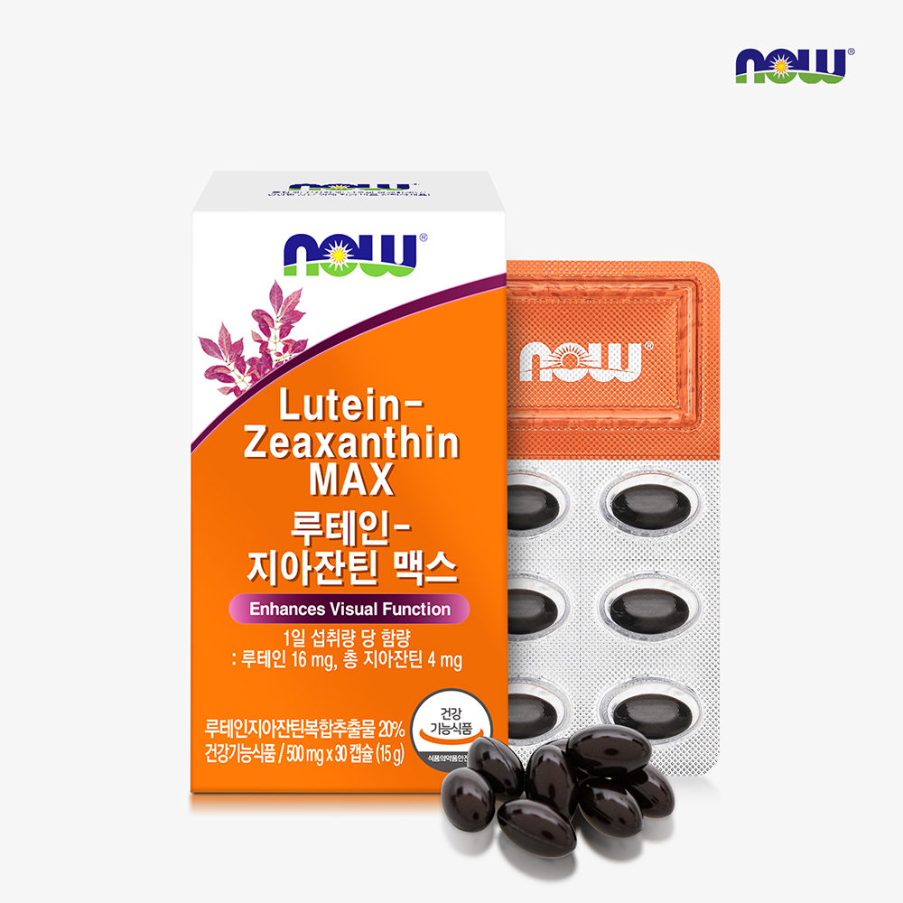<b>나우푸드 루테인</b> 지아잔틴 맥스 30캡슐 1개월분