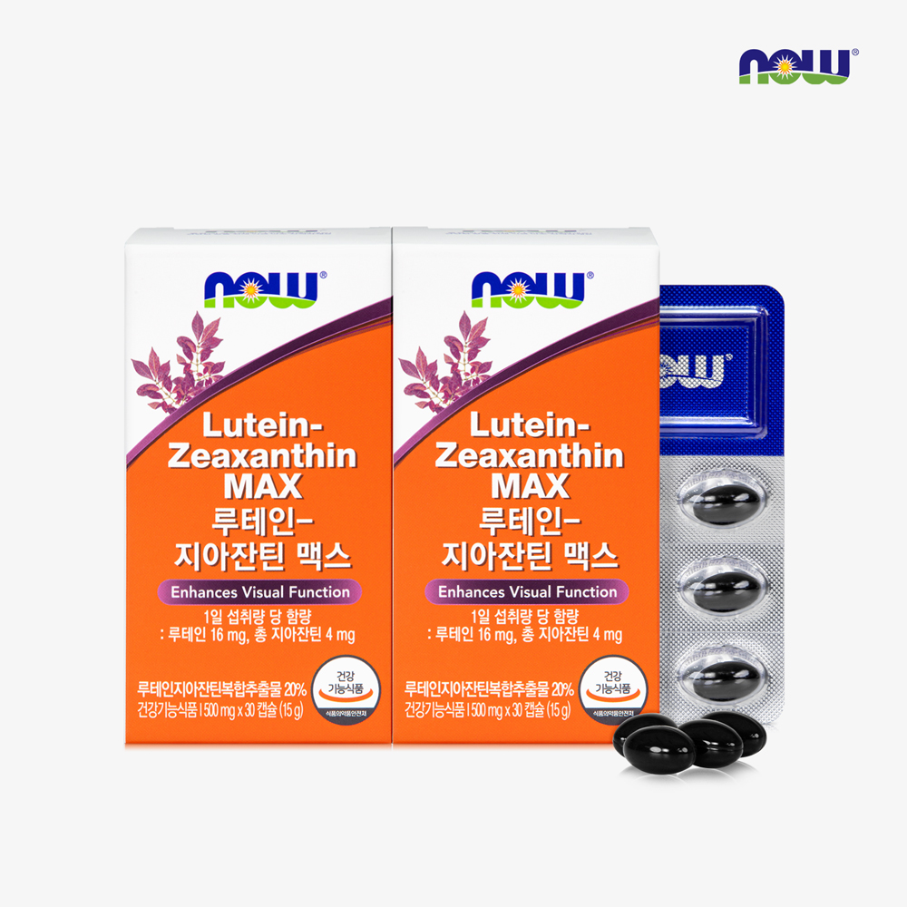 <b>나우푸드 루테인</b> 지아잔틴 맥스 30캡슐, 2개