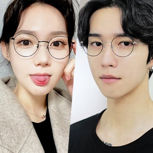 얼굴형에 맞는 베타 티타늄안경테 (국산, 동글이,금테,가벼운 안경)