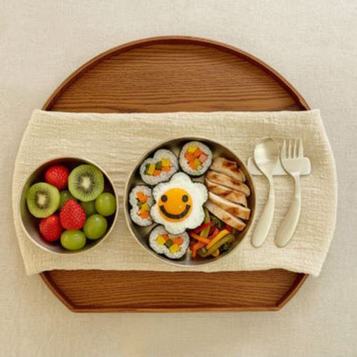 놋향 안성 방짜유기 유아 아기 밥 국 공기 유기그릇 반상기 놋그릇 도담스푼포크 세트