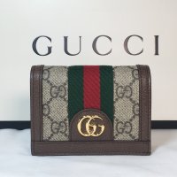 [GUCCI]구찌 오피디아 GG 여성 반지갑 523155