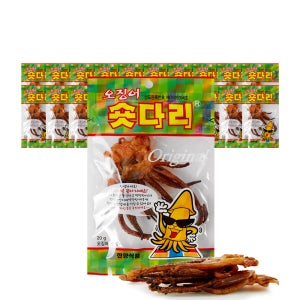 오징어 숏다리 20g 10개+10개 건어물 마른안주 주전부리 옛날 간식