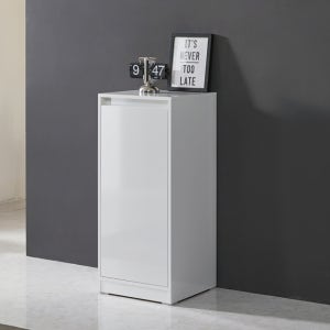 다용도 수납장 틈새 모닝 LPM 중 팀버스리빙 화이트 400mm, 2단, 화이트