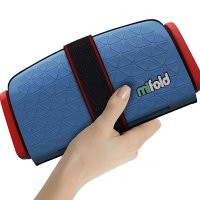 [마이폴드 포터블 부스터 카시트] mifold Grab-and-go car Booster seat, Denim Blue [미국 정품, 관세 포함]