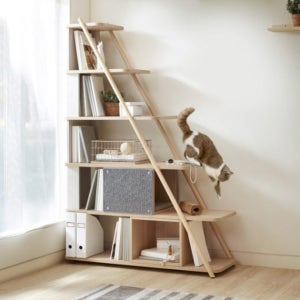 일룸 캐스터네츠 1200폭 6단 책장(기본형) 캣타워