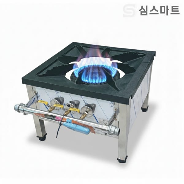 업소용 가스렌지 600 낮은 가스 레인지 간택기 육수 3열 화구 LPG