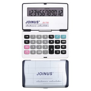 12자리 (JS-700 계산기) 접이식 사무용 탁상용 휴대용 전자 계산기