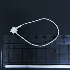 택끈 27 둥근머리 화이트 13cm 200개 택고리 원터치 행택 고리 반품방지