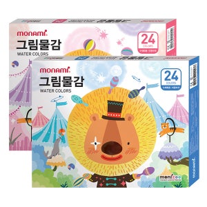 모나미 그림물감 24색