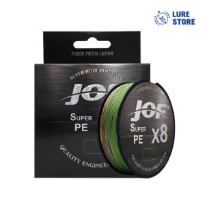 루어스토어 JOF 8합사 라인 300M 낚시줄 1호 멀티컬러