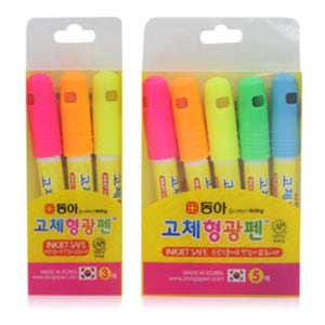 [동아]고체형광펜 3색 5색 세트
