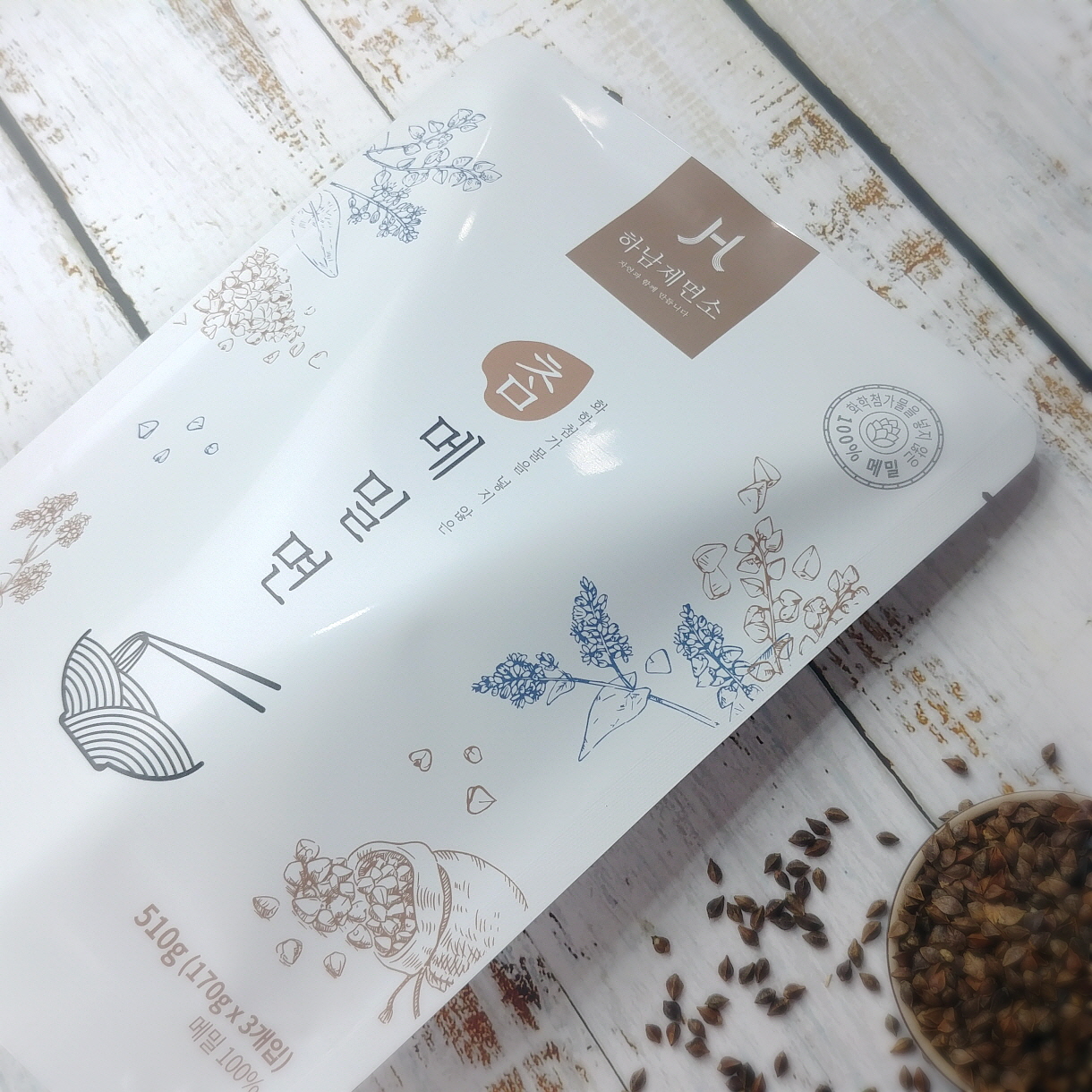 100% 국산메밀면 순메밀국수 평양냉면 막국수용