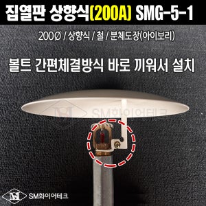 집열판 차폐판 상향식(200A) 철 원터치형 볼트 간편체결방식 SMG-5-1