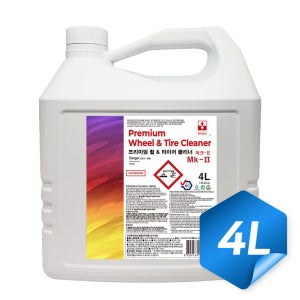 바인더 프리미엄 휠&타이어 클리너 마크2 4L 대용량 갤런 휠 타이어 세정제