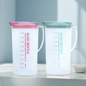베이직 원터치 2.3L 플라스틱 냉장고 가정용 물병 물통