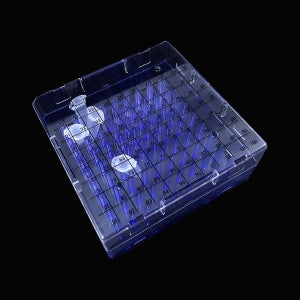 크라이오 박스 100홀 냉동 바이얼 랙 vial cell box 극 저온 냉장 질소 보관 마이크로 튜브 스토리지 상자