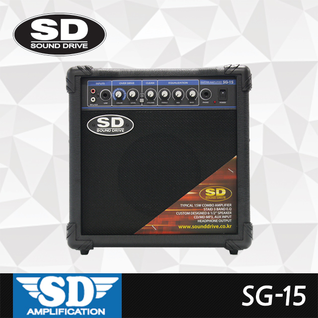 사운드 드라이브 SG-15 / 일렉 기타 앰프 / 공식대리점, 최신생산품, 당일발송