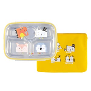 애니멀 스텐 식판 가방 도시락 아이쥬 (깊은형) 캐릭터 배식판 어린이집 유치원 준비물