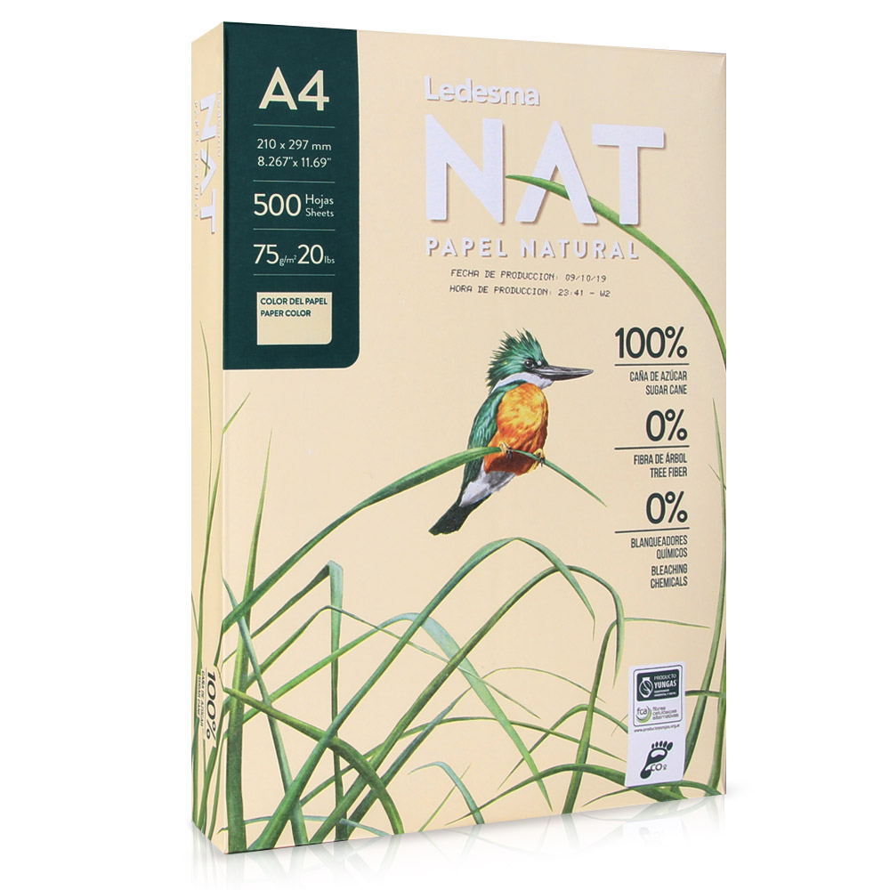슈가랩 NAT 사탕수수 A4/A3 복사용지 사탕수수로 만든 미색 복사지 75g 500매
