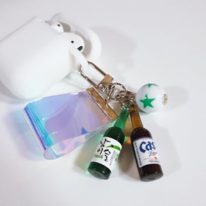 에어팟키링 소주맥주 갤럭시 버즈 키링 커스텀 키홀더 열쇠고리 피규어 가방고리