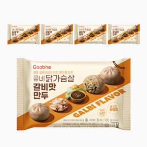 [굽네] 닭가슴살 갈비맛 만두 180g 5팩