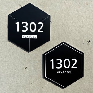 [헥사곤] 아파트동호수 호실판 집문패 빌라 숫자판 현관문패 빌라 도어사인