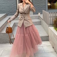 Dior Princess-SK(Pink/black) 디올샤스커트/봄옷/롱치마/공주치마