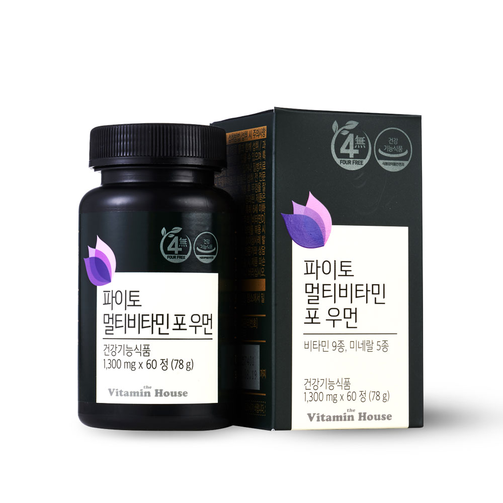 비타민하우스 파이토 멀티비타민 포우먼 2개월분 1병