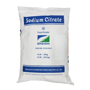 식품용 중국 Ensign 구연산나트륨 Trisodium Citrate 25kg