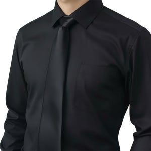 남자 남성 블랙셔츠 검정 정장 드레스 와이셔츠 빅사이즈