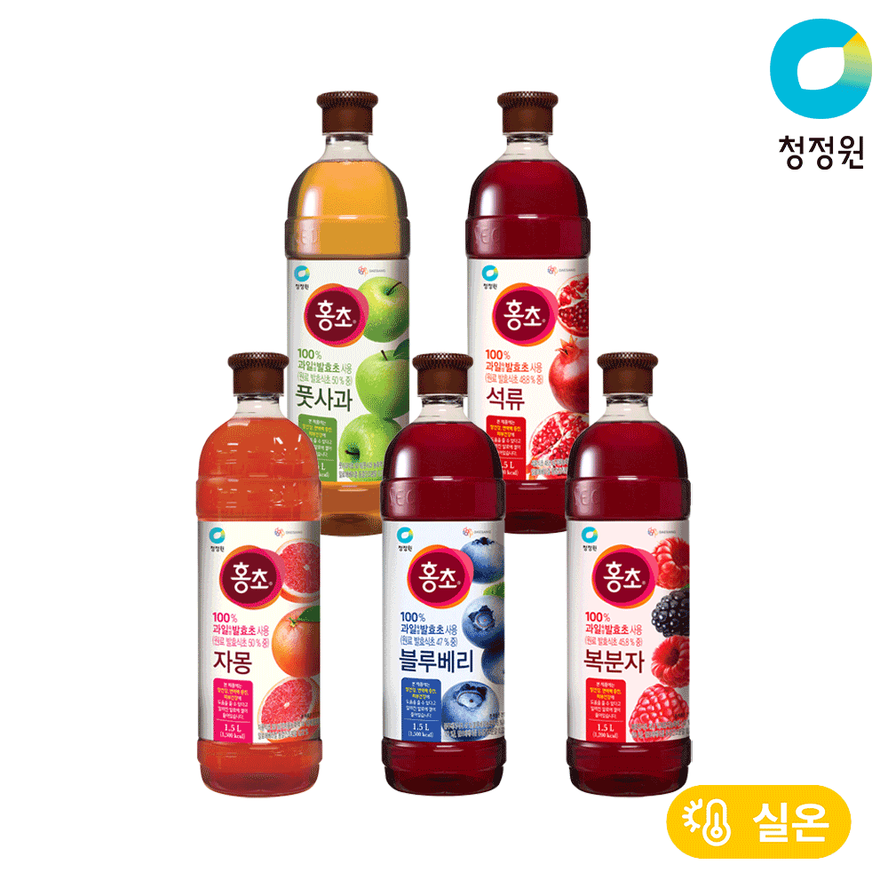 청정원 홍초 석류 1.5L 외 4종 총2개