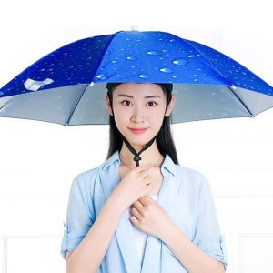 머리에쓰는 우산 모자 특이한 신기한