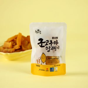 반건조 쫀득이 [ 황토 군고구마 말랭이 ] 국산 말린 고구마 간식 군고구마말랭이, 60g, 1개