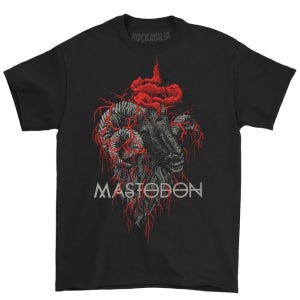 공식 MASTODON 마스토돈 Rams Head Colour 반팔 티셔츠