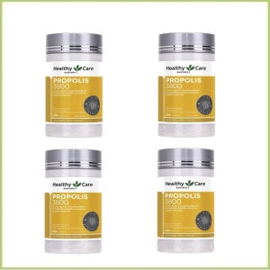 헬씨케어 울트라 프리미엄 프로폴리스 3800mg 200캡슐 4통