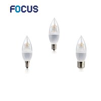 포커스 LED 촛대구 투명 4W, 4.5W E14 E17 E26