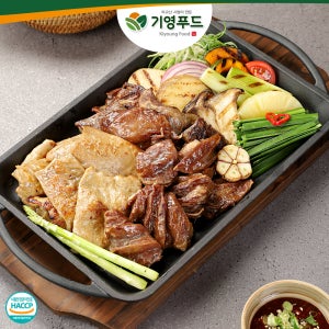 기영푸드 대용량 1kg 국내산 초벌 한우특수모듬 곱창 대창 막창 염통 캠핑 밀키트 술안주